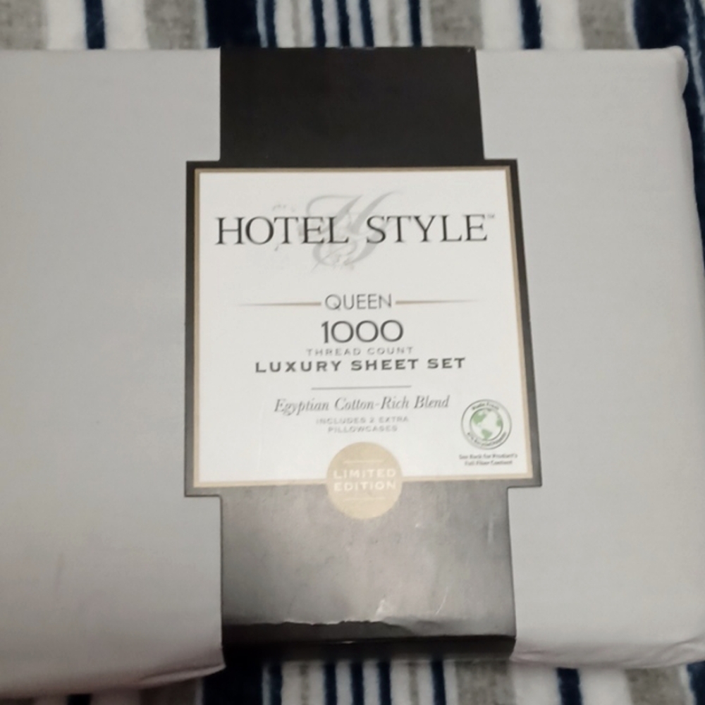 NEW queen sheet set in grey color